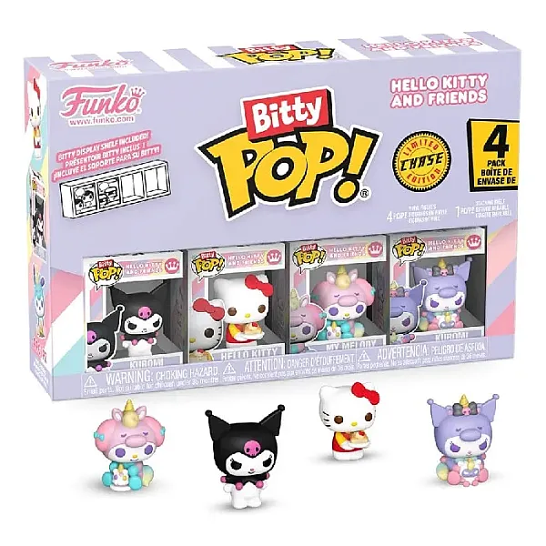 HELLO KITTY AND FRIENDS BITTY POP! VINYL FIGURE 4-PACK SERIES 3 2 CM